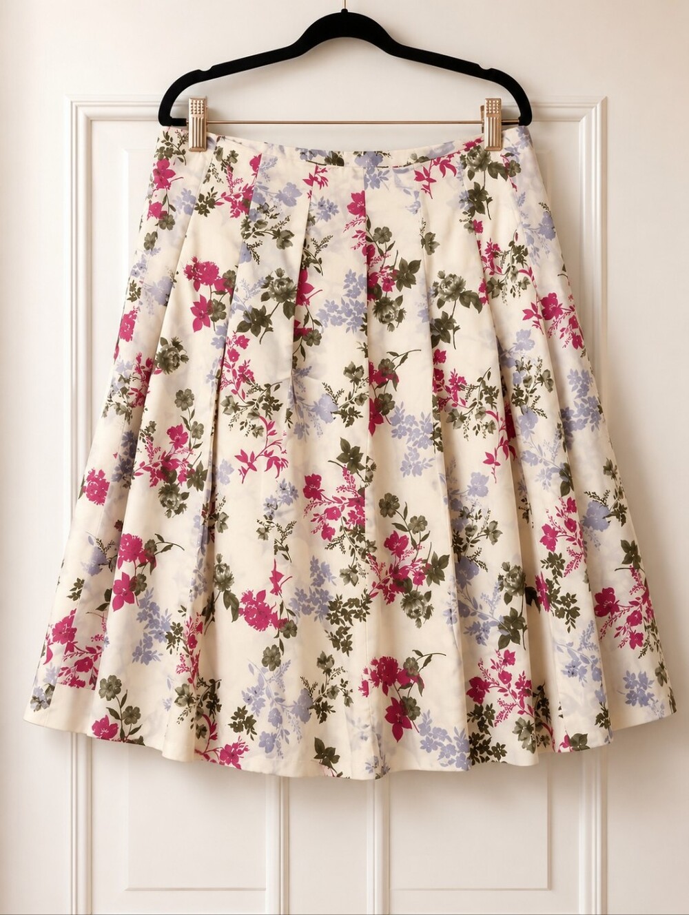 Talbots Cottagecore Vintage Retro Grandmacore Botanical Print Skirt Size 14